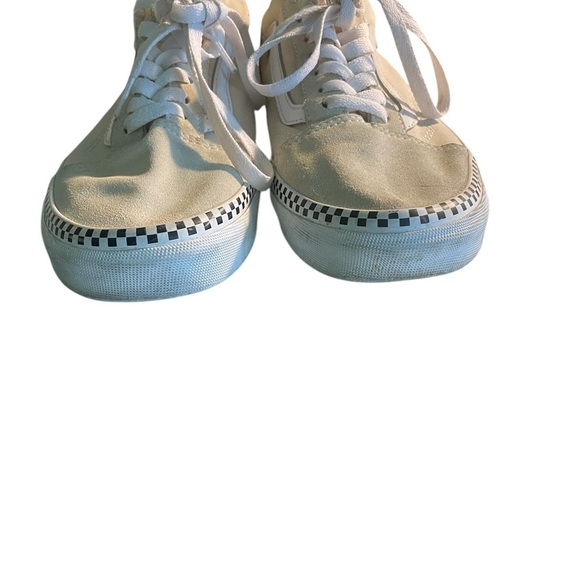 Vans Old Skool Checkered Foxing Turtledove Skate Shoes Mens 8 - Picture 8 of 10